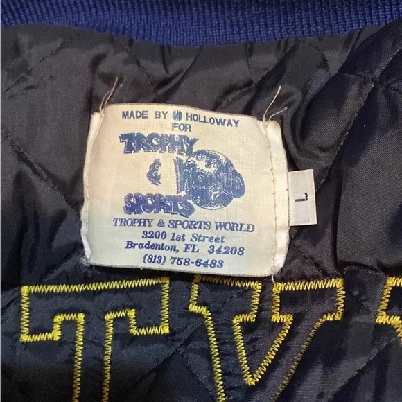 Vintage 2008 Bayshore Bruins Varsity College Baseball Letterman Jacket Lg - Picture 6 of 13